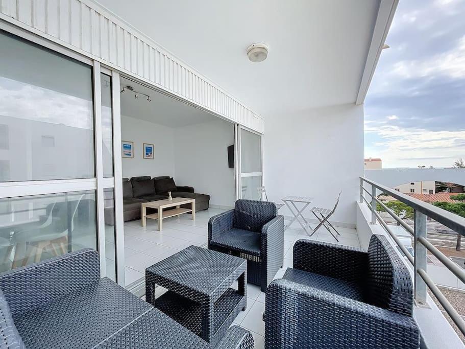 3319-Appartement A 200M De La Plage Le Barcarès Esterno foto